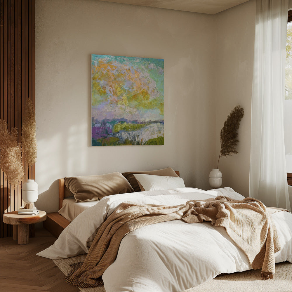 Zonovergoten reflecties | Canvas