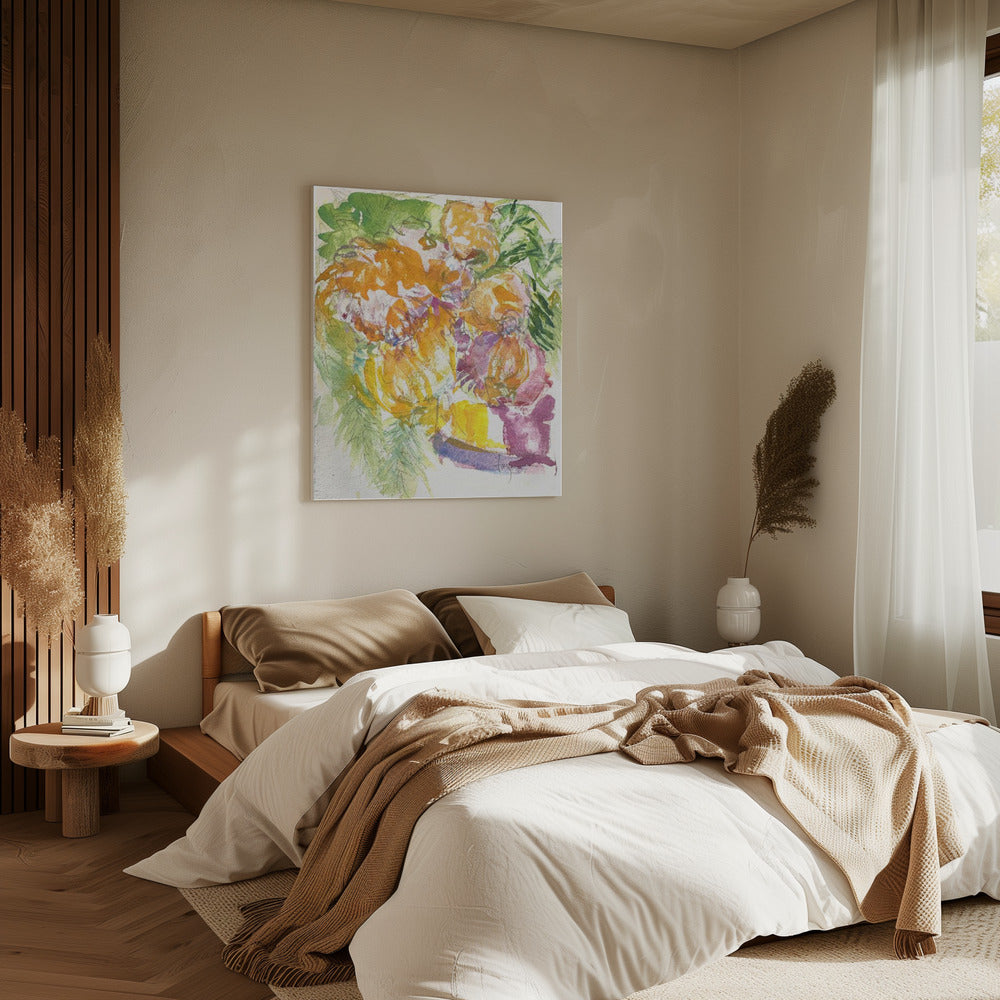 Passie van de orchideeënbloei | Canvas