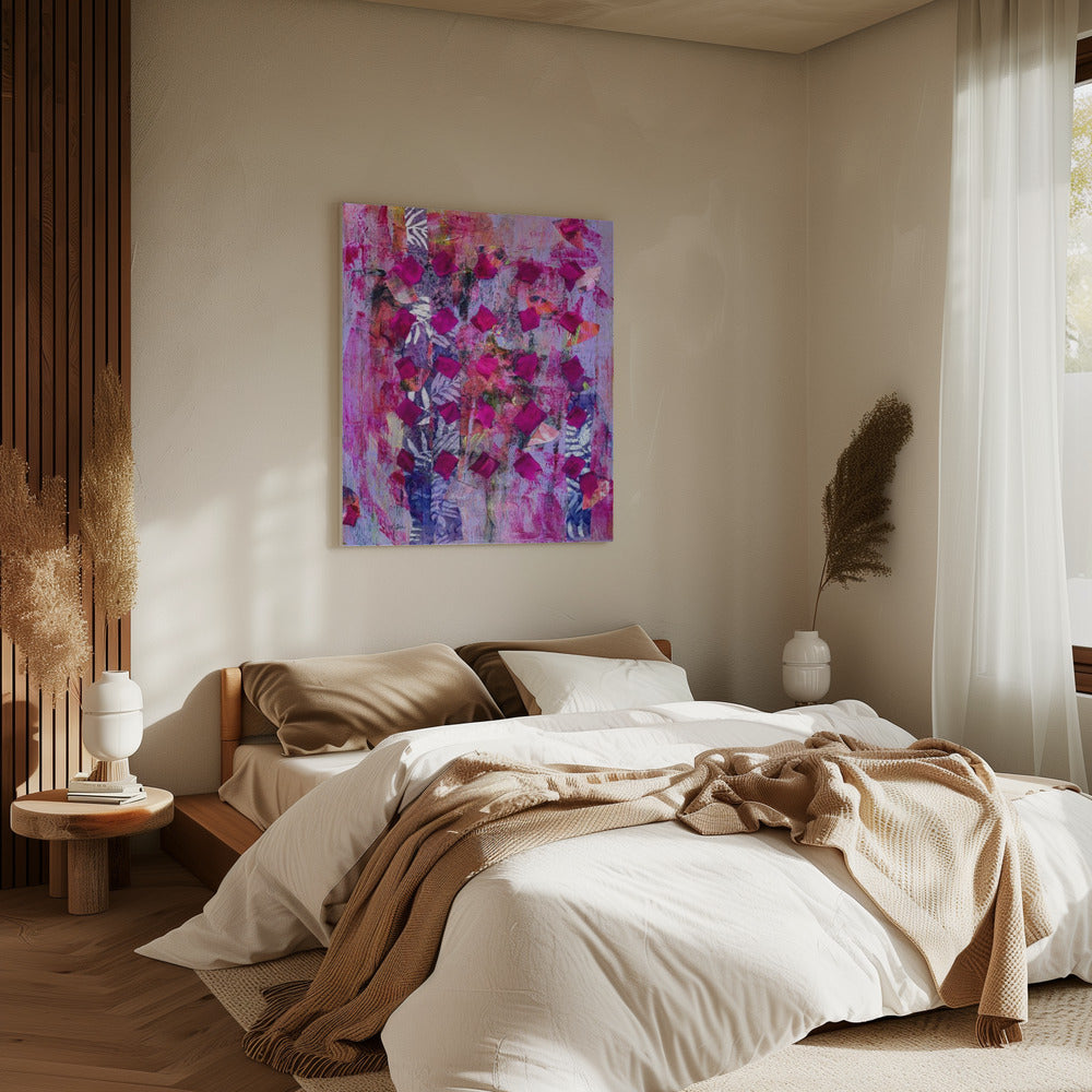 Tussen de rozen | Canvas