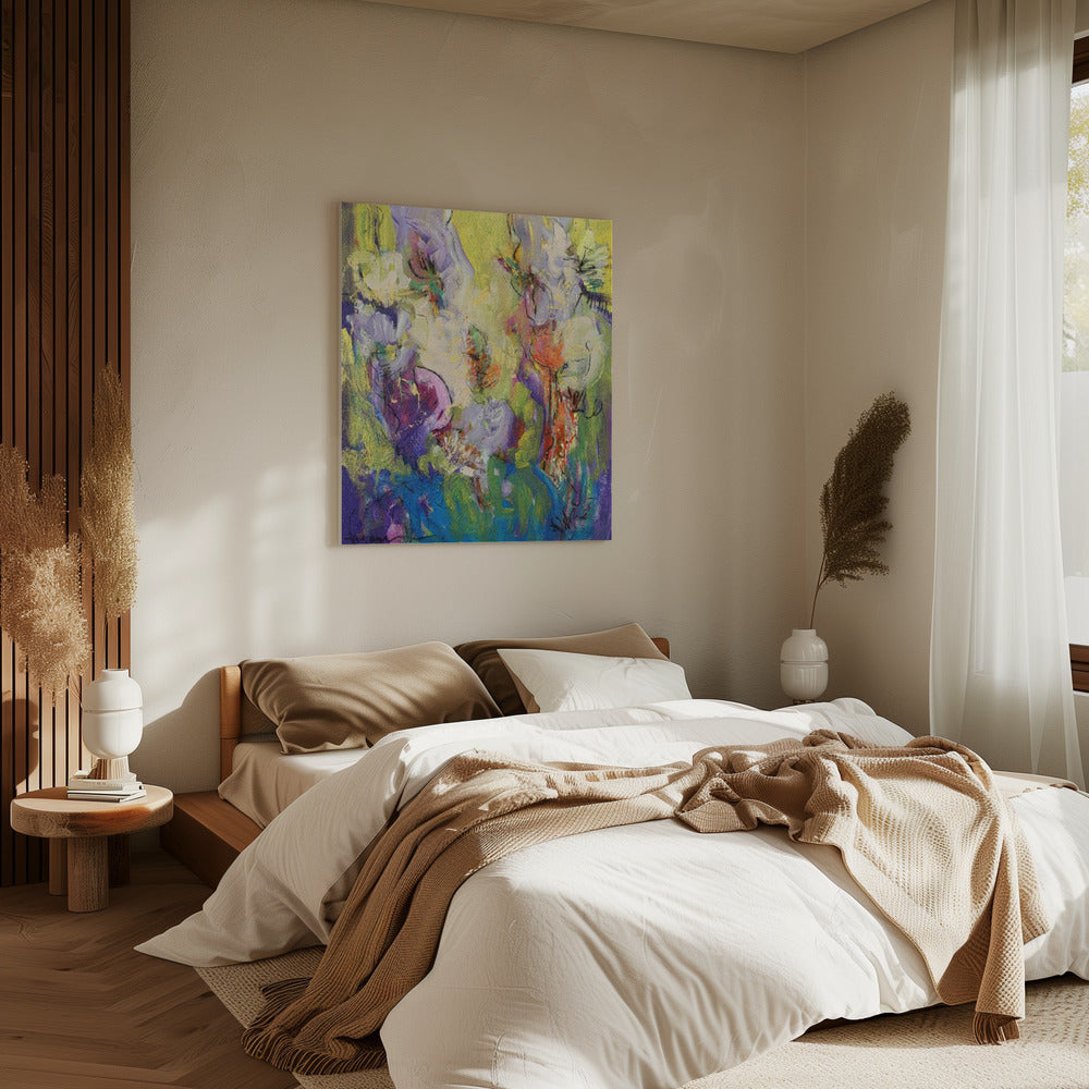 Abstracte Bloesemdans | Canvas