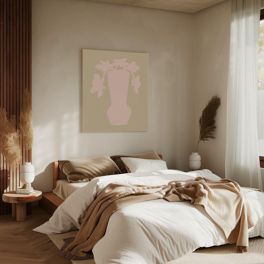 Silhouetbloemen | Canvas