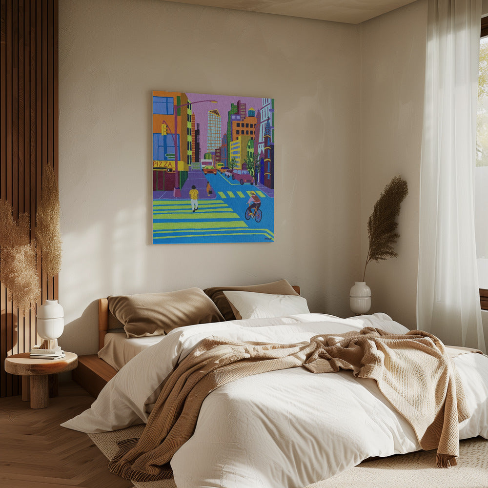 In de stad | Canvas
