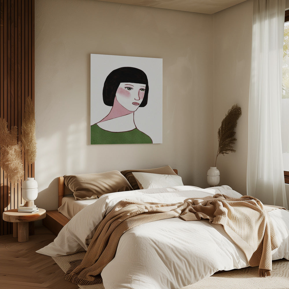 Jonge dame | Canvas