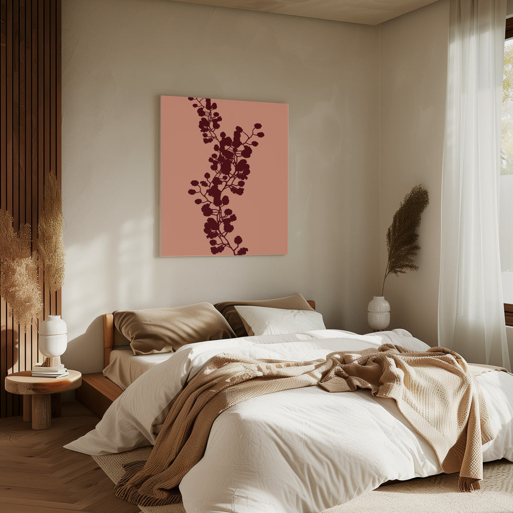 Bloemensilhouet 3 | Canvas