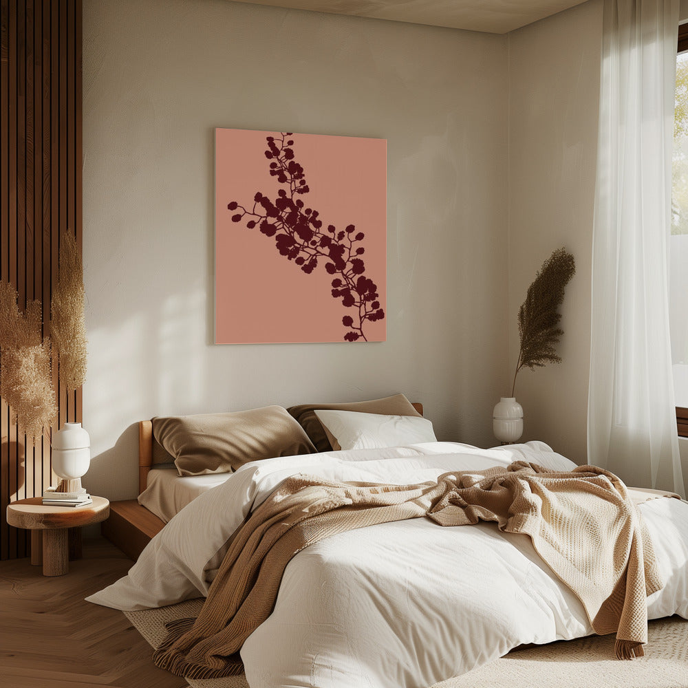 Bloemensilhouet 4 | Canvas