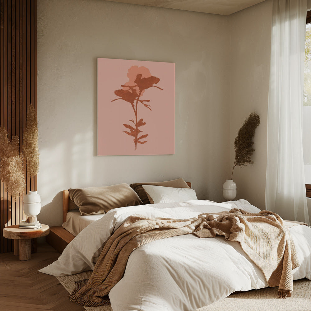 Bloemensilhouet 7 | Canvas