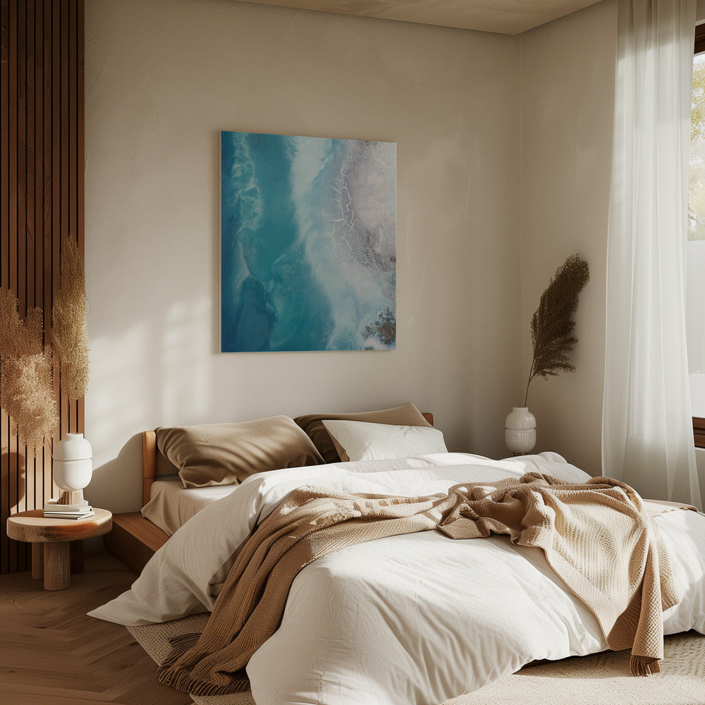 Kalmerende zee - Oceaandrift 1 | Canvas