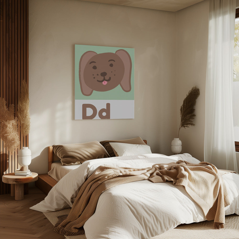 Puppy Alfabet Plezier | Canvas