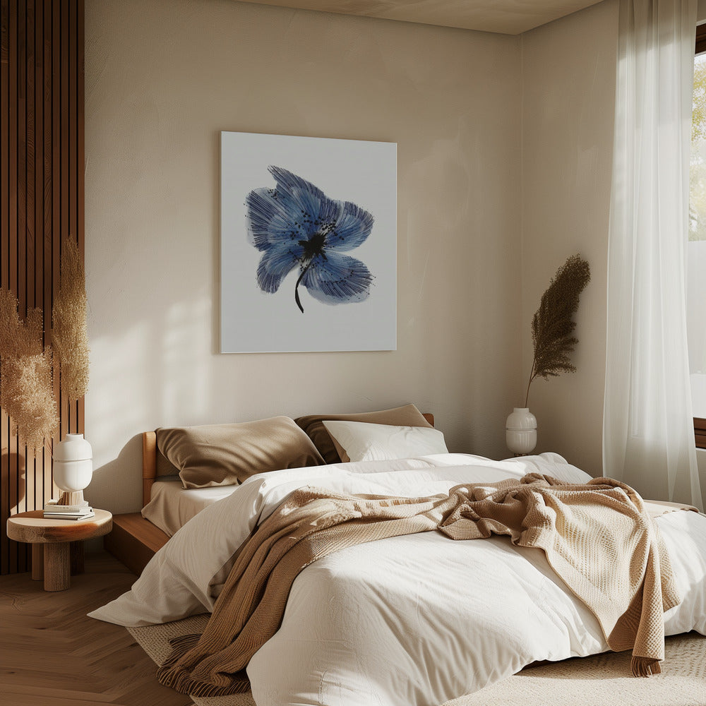 Blauwe Bloem 3 | Canvas