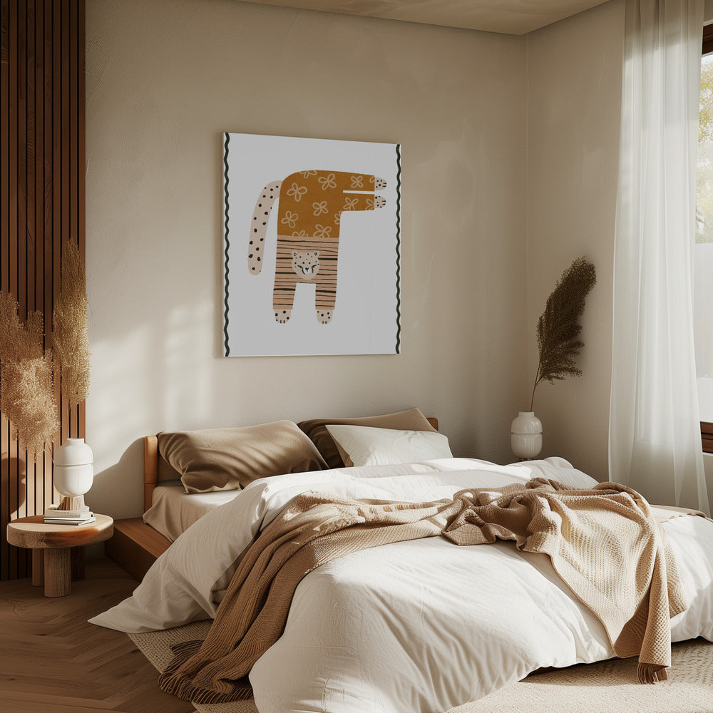 Speelse Cheetah | Canvas