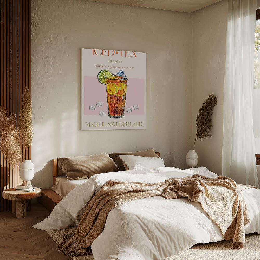 Verfrissend glas ijsthee | Canvas