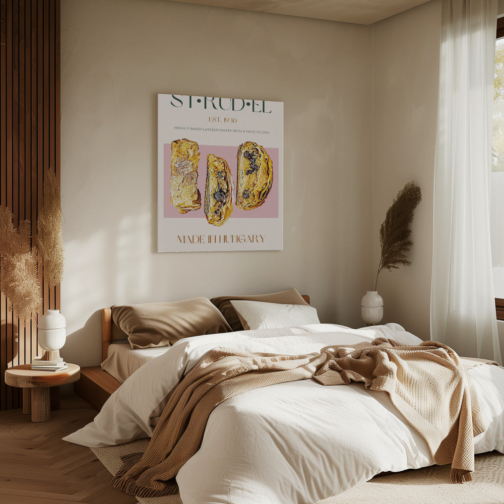 Gouden Strudel Plak | Canvas
