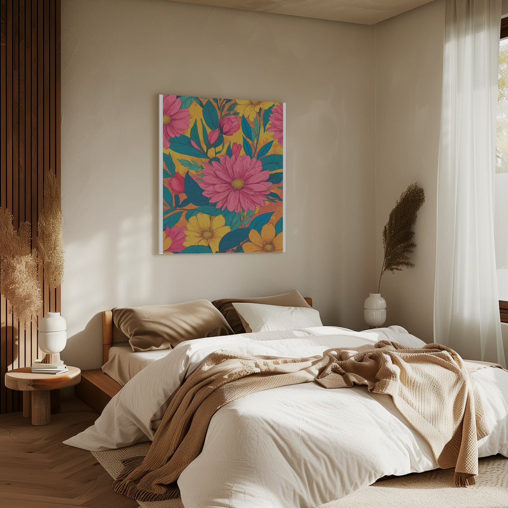 Bloeiende Straling | Canvas