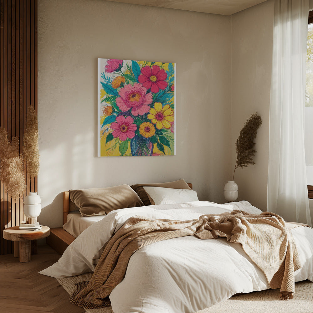 Bloeiende Bloemen | Canvas