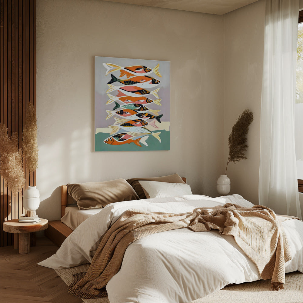 Gestileerde vis | Canvas