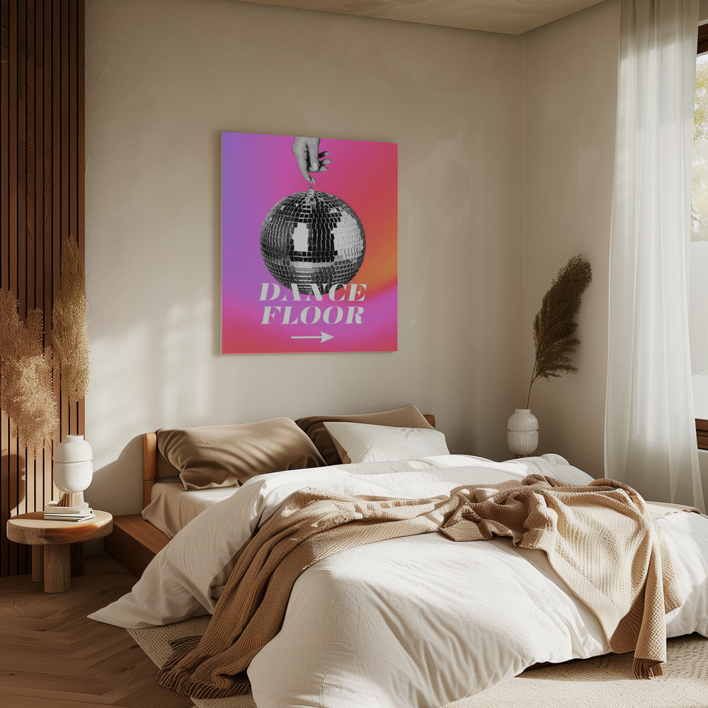 Monochrome Disco Ball | Canvas
