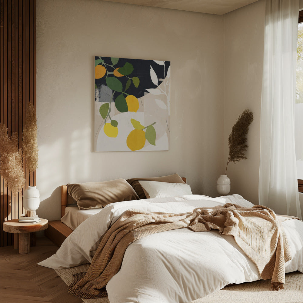 Citroen Abstracte Kunst | Canvas