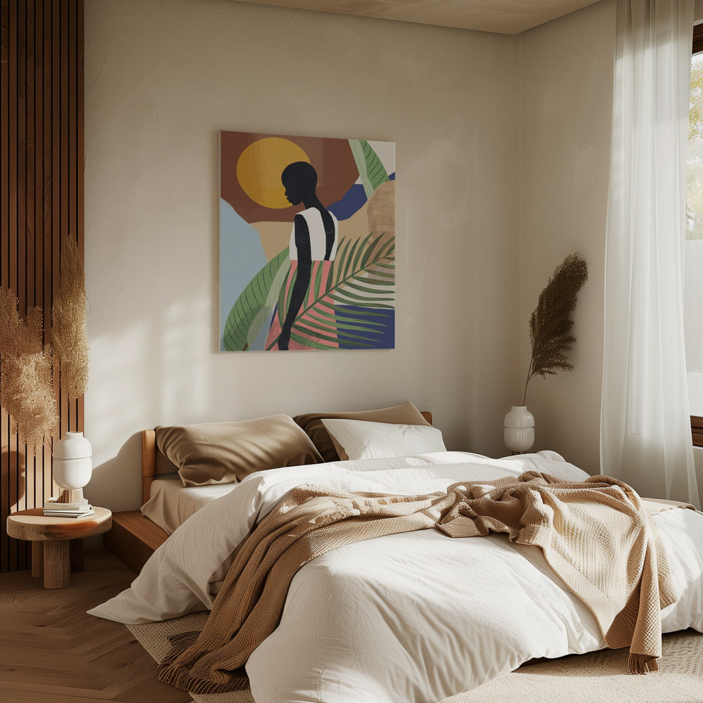 Tropisch meisje vorm | Canvas
