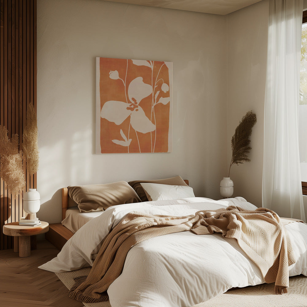 Abstracte minimale bloemen | Canvas