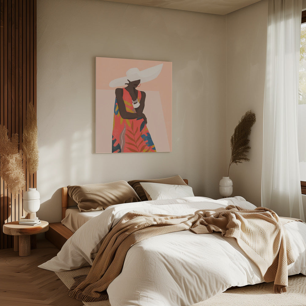 Tropisch meisje | Canvas