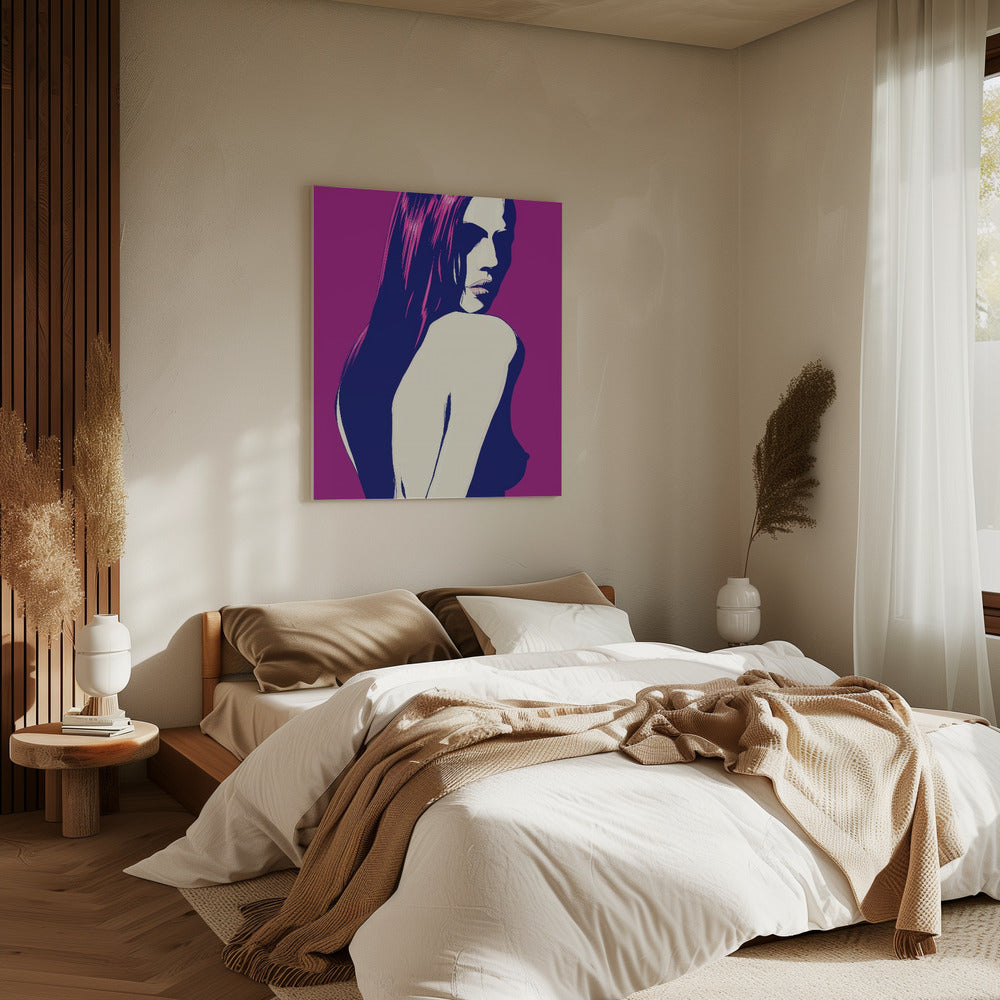 Gestileerd portret van een vrouw | Canvas