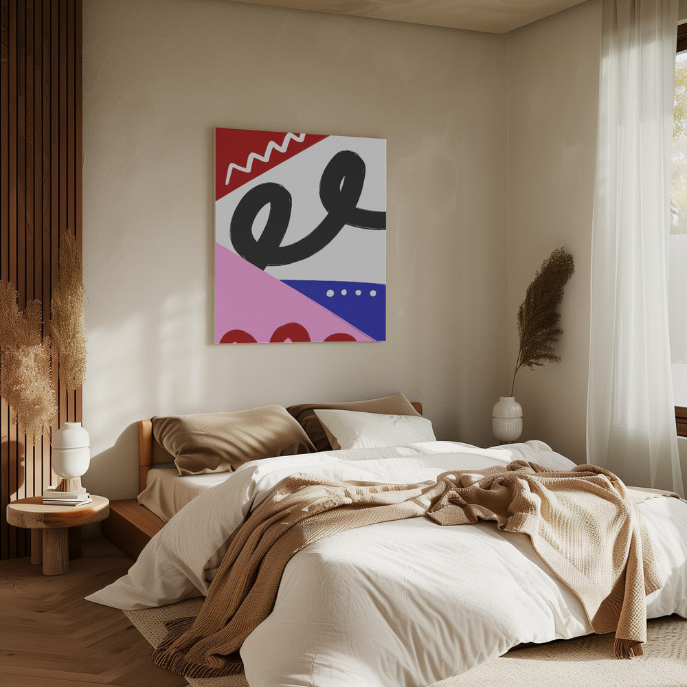 Kleurrijke rondingen | Canvas