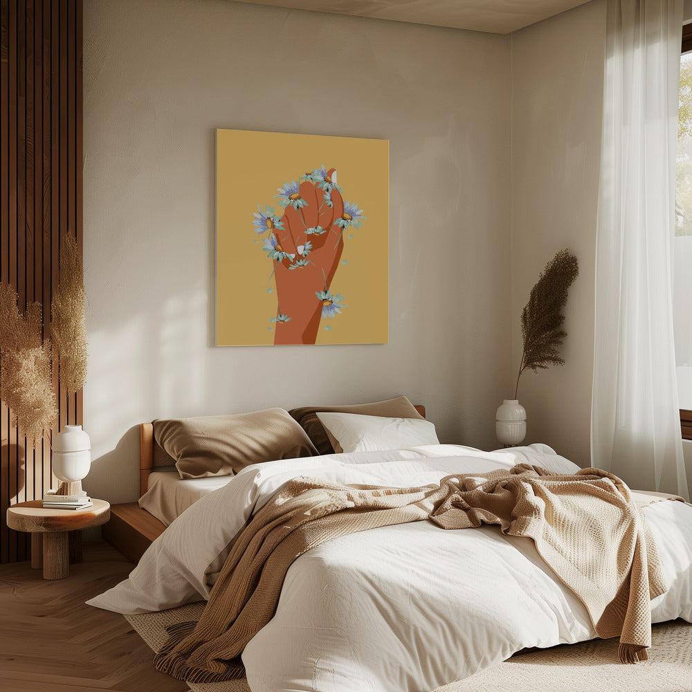 Bloemenvuist | Canvas
