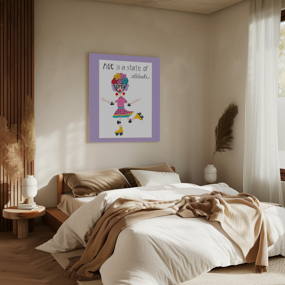 Leeftijd is een staat van houding | Canvas