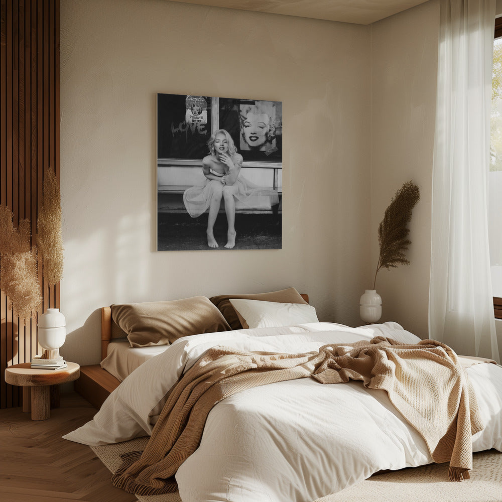 Nieuwe Marilyn Zwart-wit | Canvas