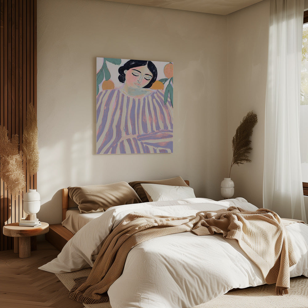 Slapen in strepen | Canvas