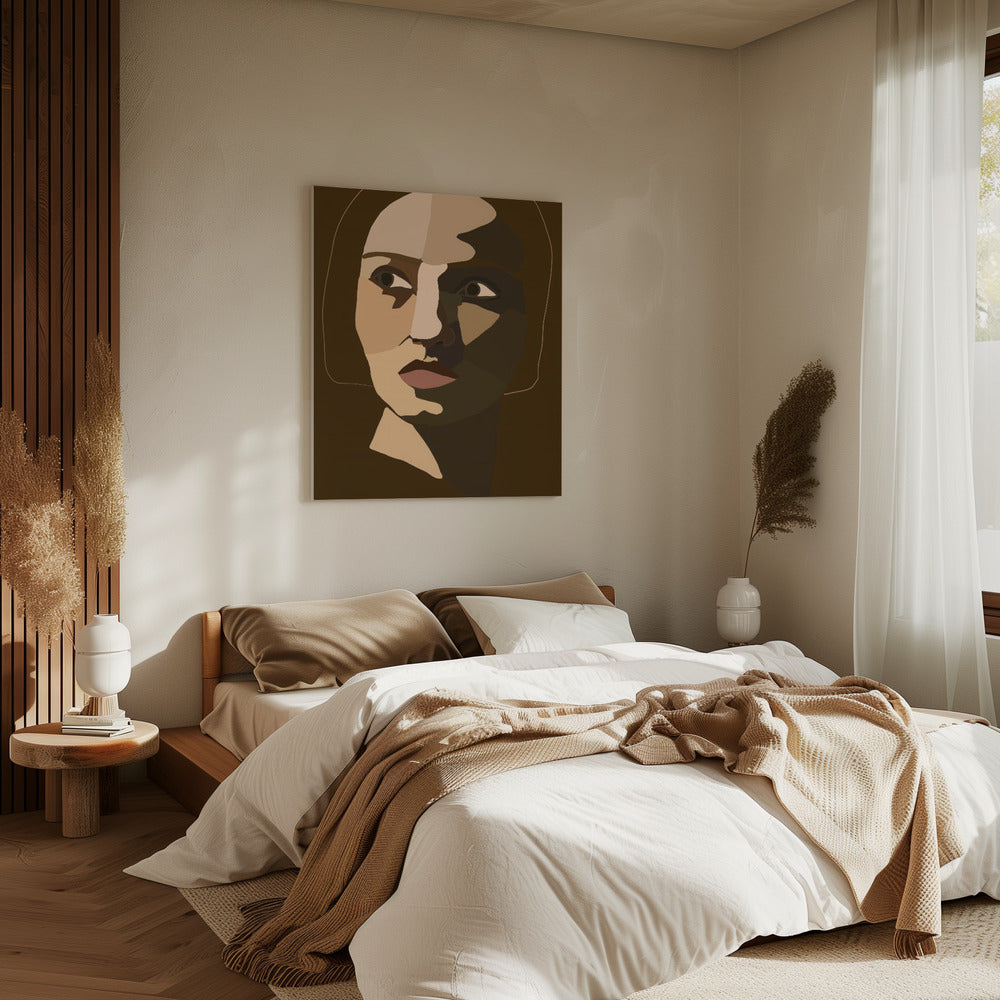 Portret van een vrouw | Canvas