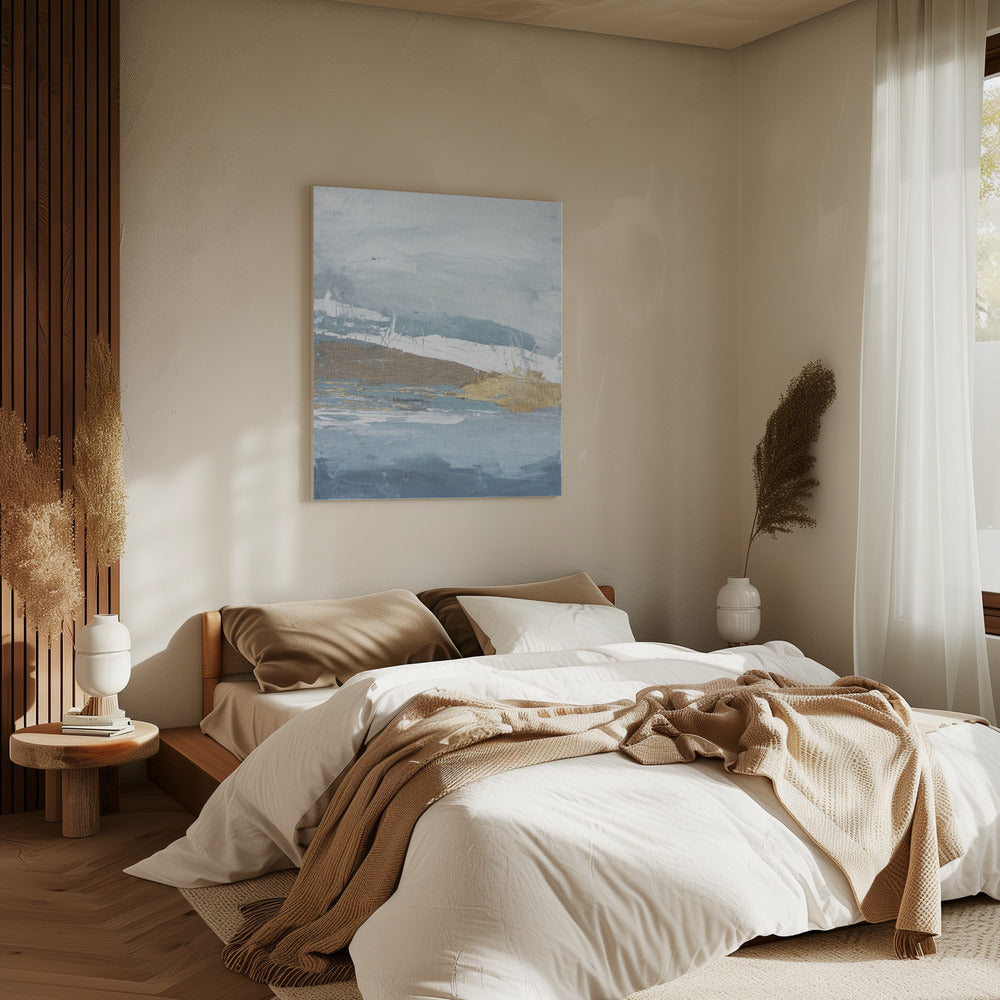 Gouden Mist Horizon | Canvas