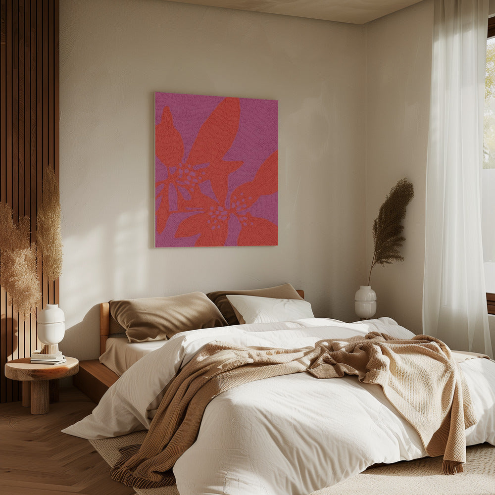 Levendige Bloemblaadjesdans | Canvas