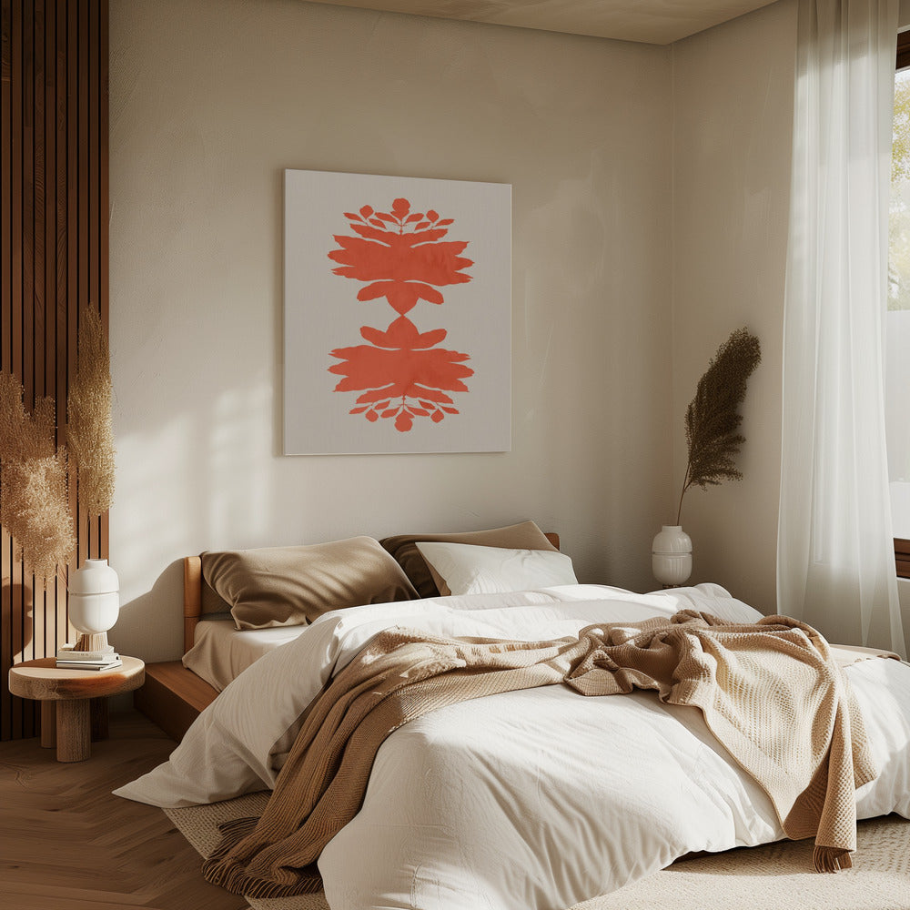 Symmetrische bloei | Canvas