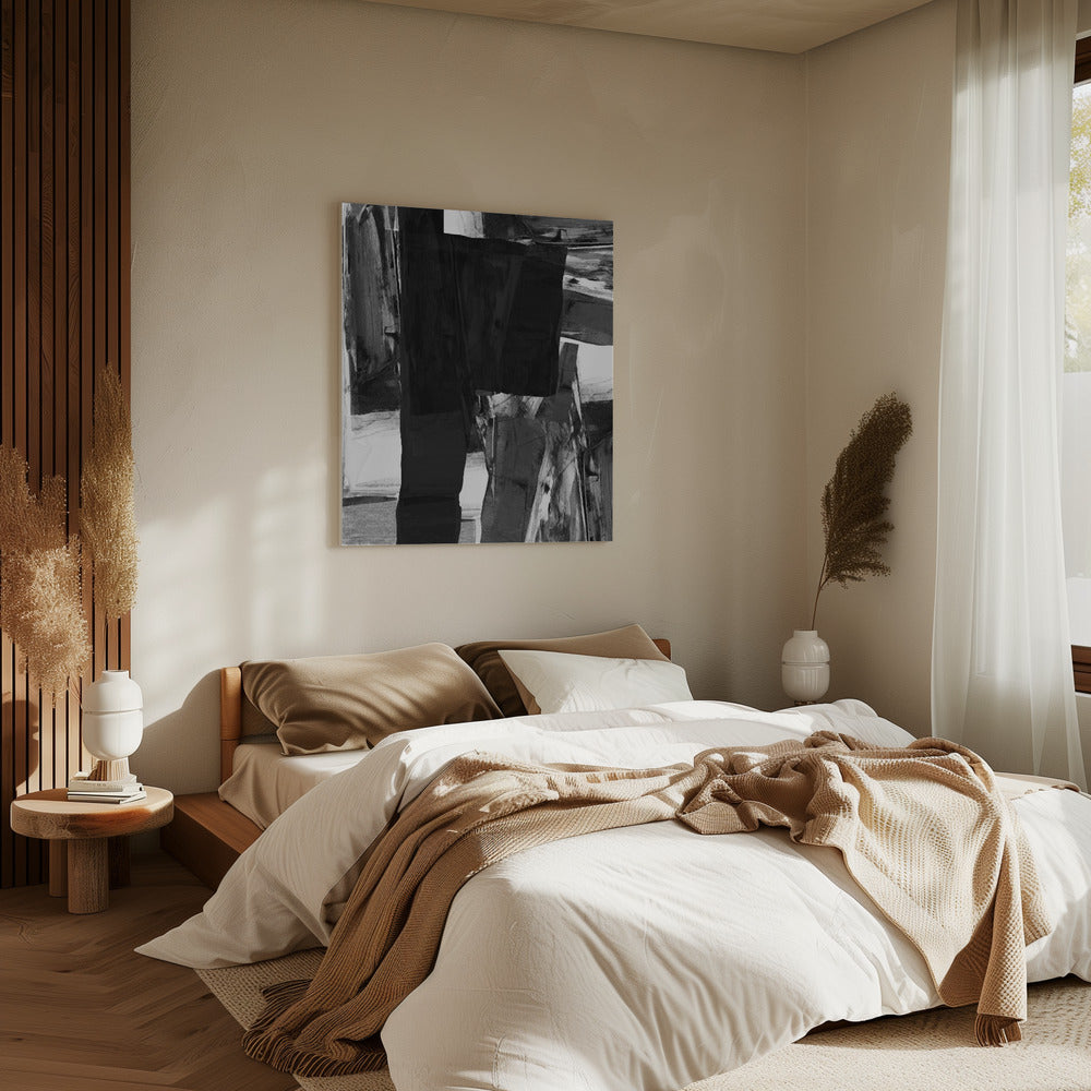 Monochrome Chaos | Canvas