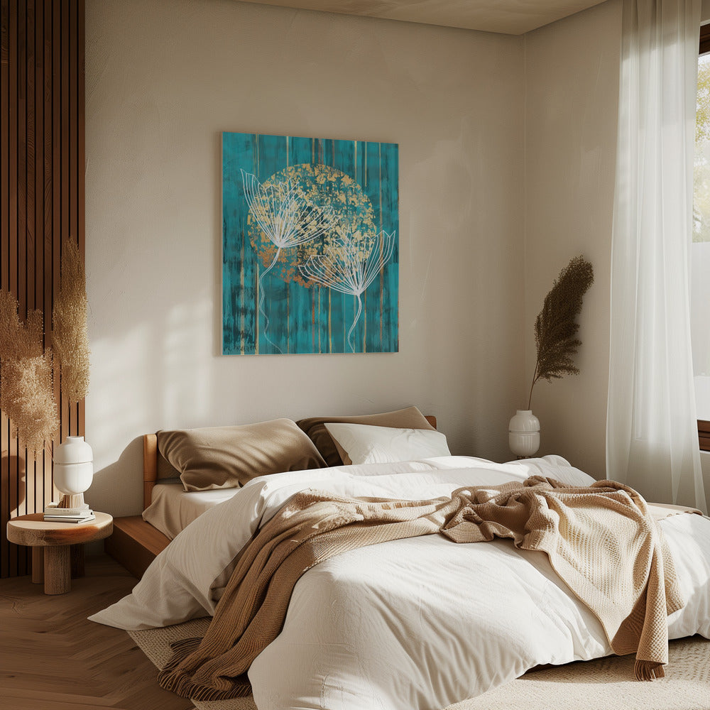 Abstracte botanische kunstprint | Canvas