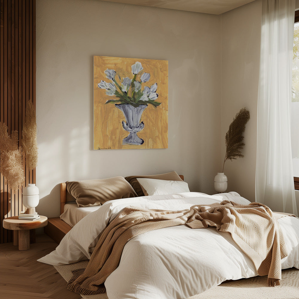 Witte Tulpen | Canvas