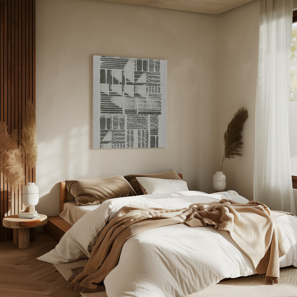 Lineaire echo's | Canvas