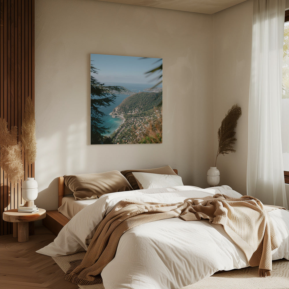 Groene heuvels en turquoise wateren | Canvas