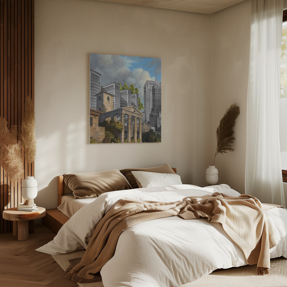 De Tempel van Hercules | Canvas