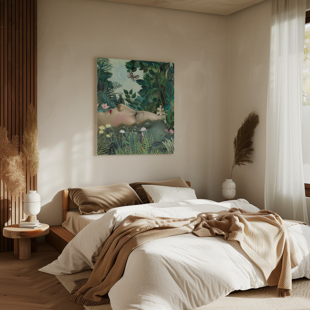 Giovanna in tropische tuin | Canvas