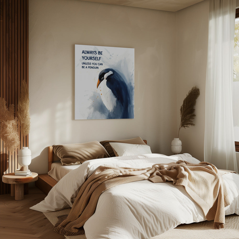Wees een pinguïn | Canvas
