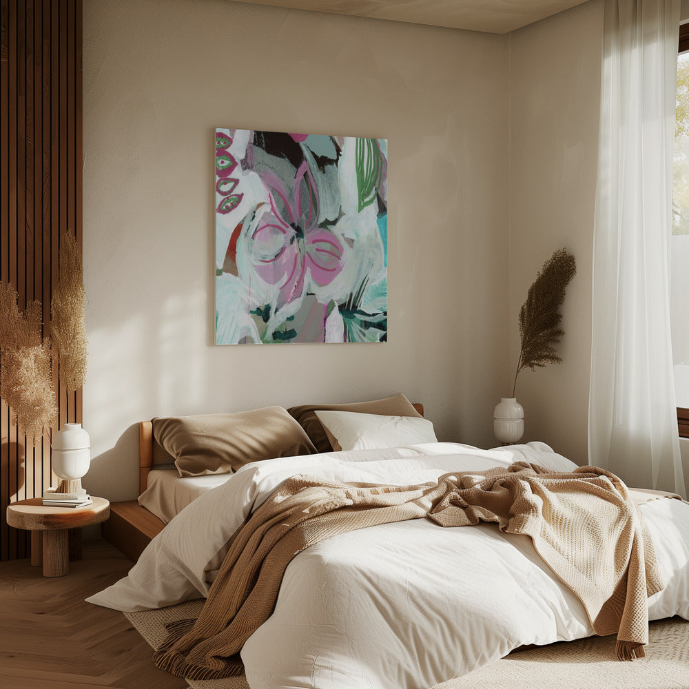 Geschilderde Bloesem Fluisteringen | Canvas