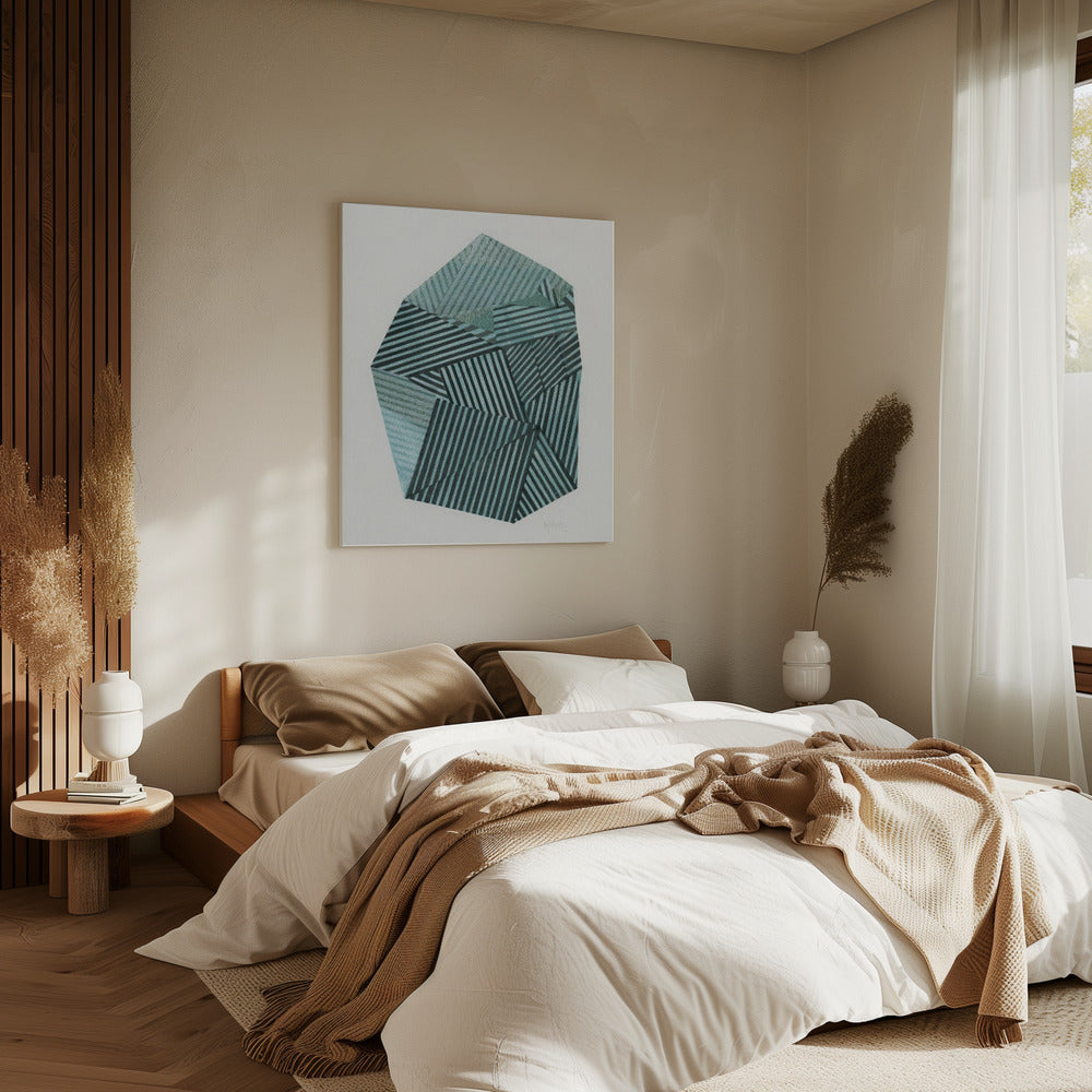 Gestreepte steen II. | Canvas