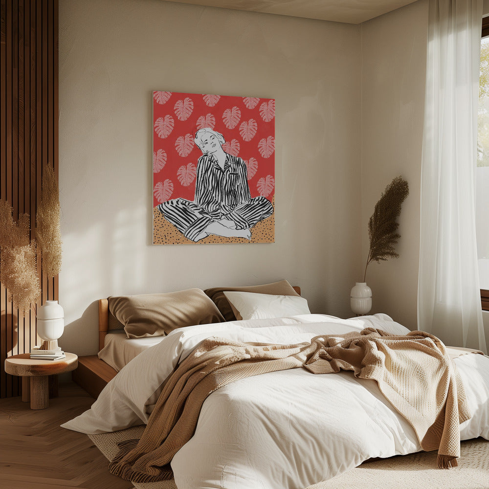 Sereniteit in strepen | Canvas