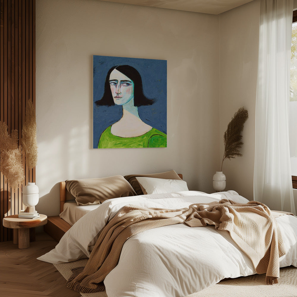 Vrouwenportret - Nooit omkijken | Canvas