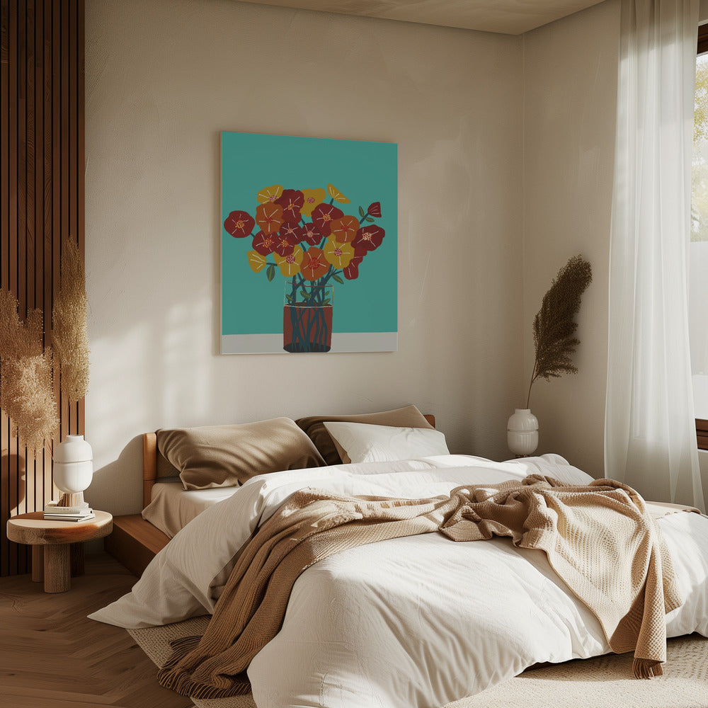 Floral flowers in vase | Canvas