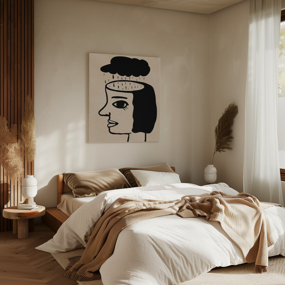 Schone hersenen, allemaal weggespoeld. | Canvas