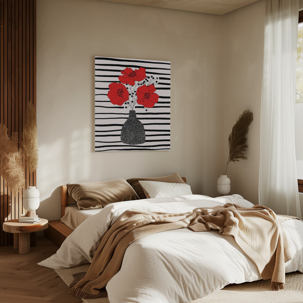 Three Poppies | Canvas