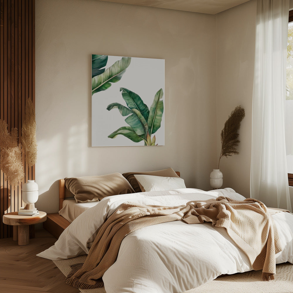 Groene bladeren | Canvas